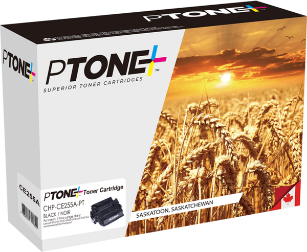 Ptone® – Cartouche toner 55A noire rendement standard (CE255A) – Qualité Supérieur. - S.O.S Cartouches inc.