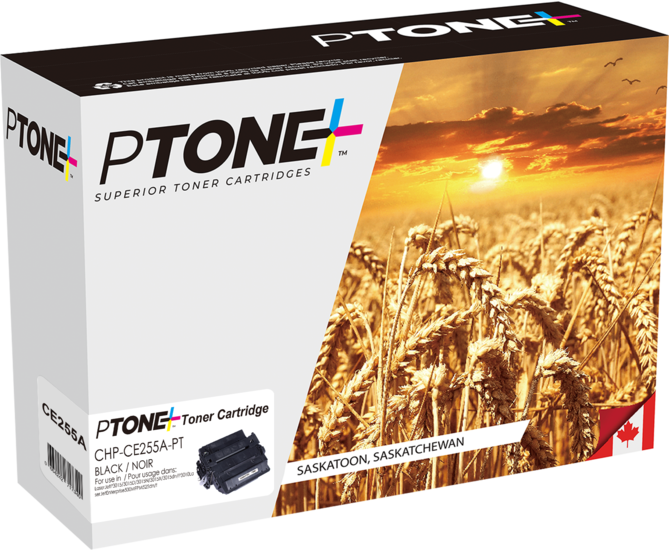 Ptone® – Cartouche toner 55A noire rendement standard (CE255A) – Qualité Supérieur. - S.O.S Cartouches inc.