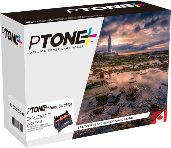 Ptone® – Cartouche toner 64A noire rendement standard (CC364A) – Qualité Supérieur. - S.O.S Cartouches inc.