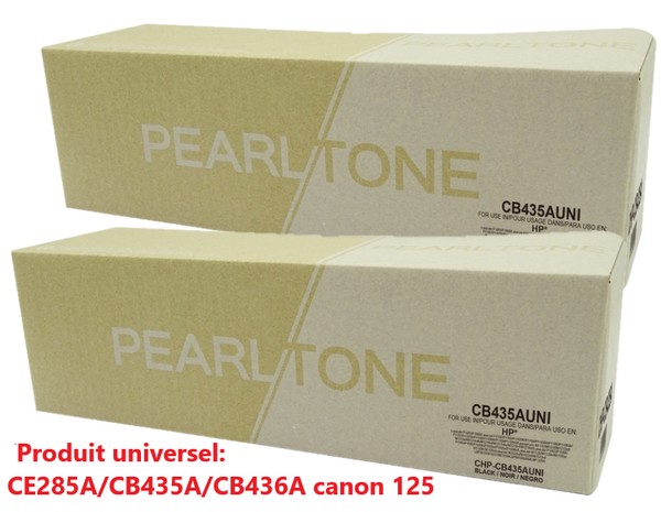 Pearltone® – Cartouche toner 36A noire rendement standard paq.2 (CB436D) – Modèle économique. - S.O.S Cartouches inc.