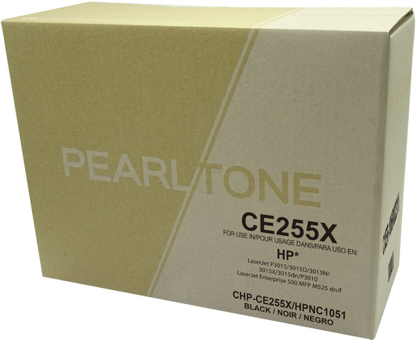 Pearltone® – Cartouche toner 55X noire rendement élevé (CE255X) – Modèle économique. - S.O.S Cartouches inc.