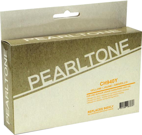 Pearltone® – Cartouche d'encre 940XL jaune rendement élevé (C4909AN) – Modèle économique. - S.O.S Cartouches inc.